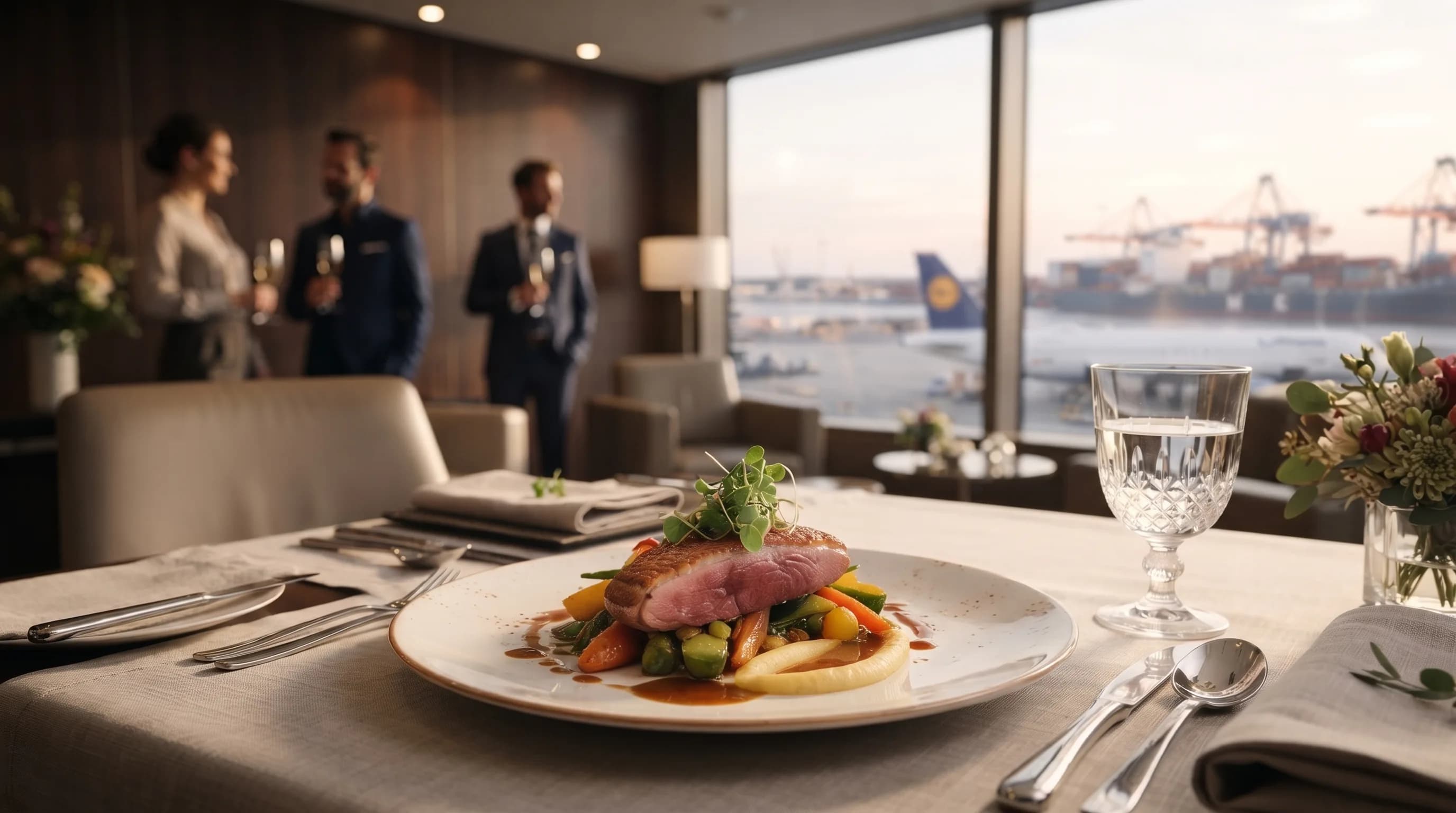Gourmet meal kitchen in a luxury restaurant
